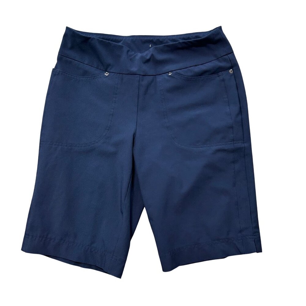 Tail Women's Sz Medium Navy Shorts Stretch Waistband & Pockets